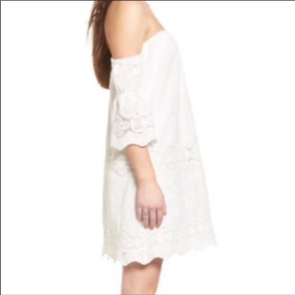 ASTR THE LABEL NWT White Off The Shoulder Dress - Picture 3 of 8